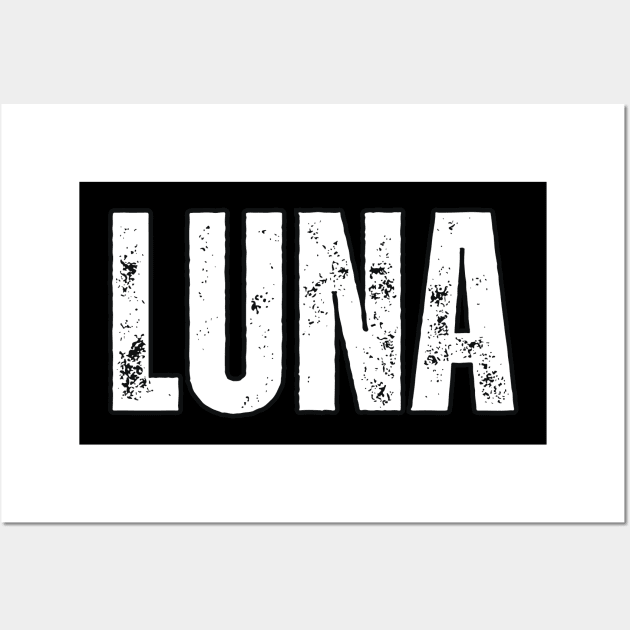 Luna Name Gift Birthday Holiday Anniversary Wall Art by Mary_Momerwids